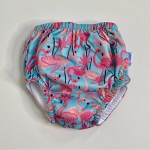 Baby Girl's i Play Flamingo Print Pull-up Reusable Swim Diaper Size 12 Months
